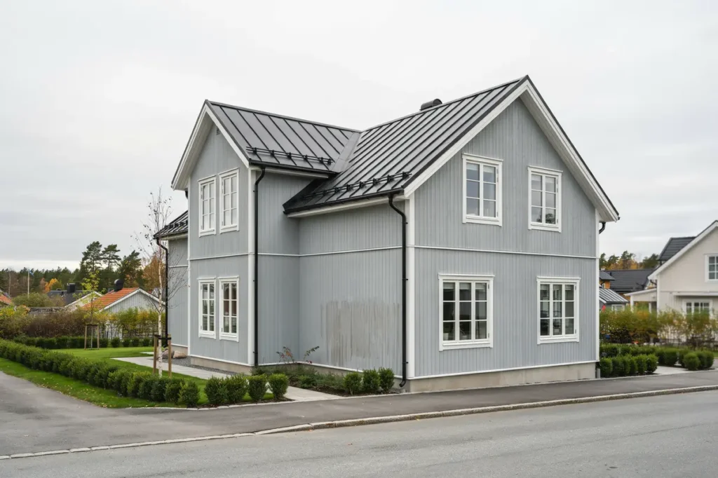 byte av takavvattning och h ngr nnor p villa i skrubba